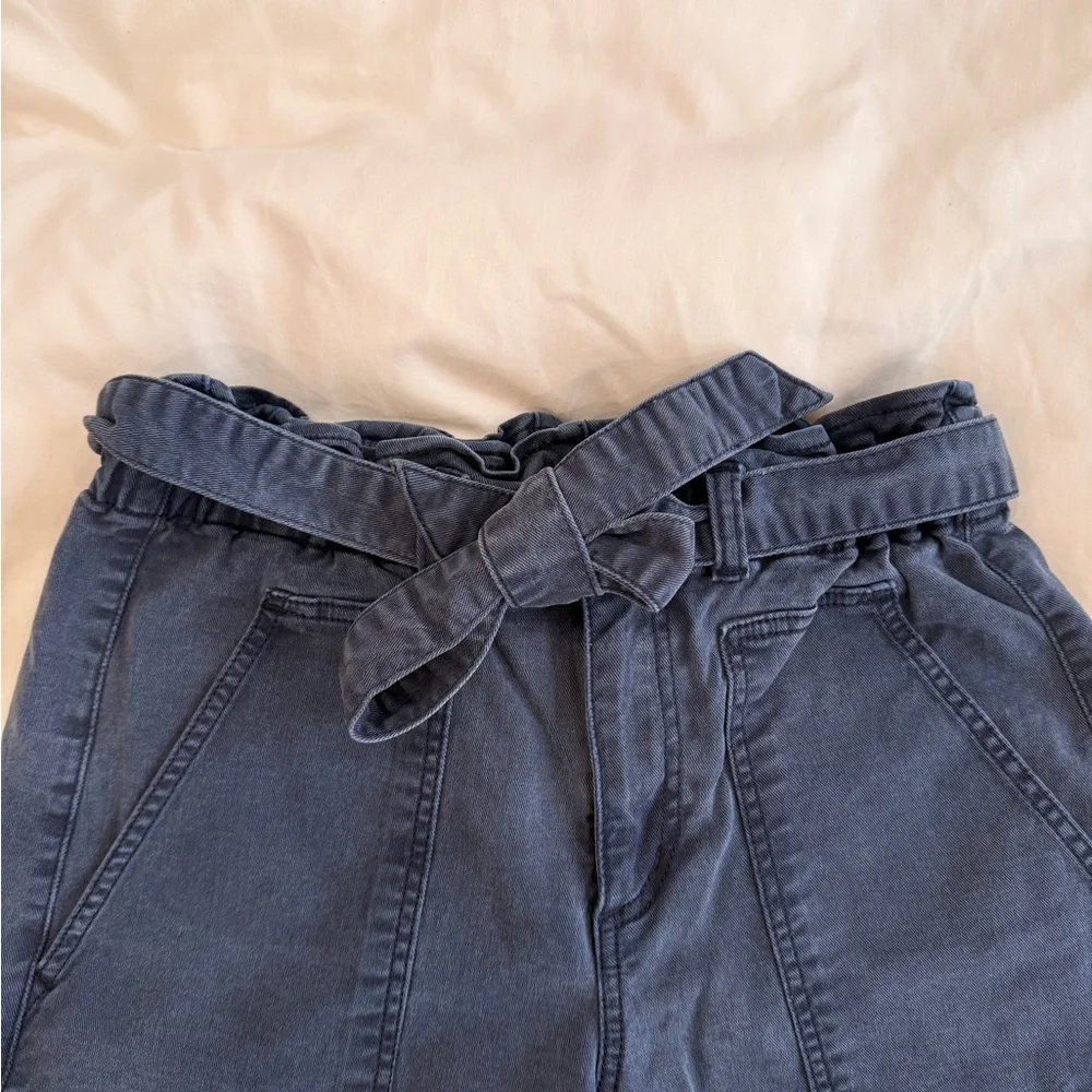 LOFT Navy “Paperbag” Shorts - Size S - Picture 2 of 4